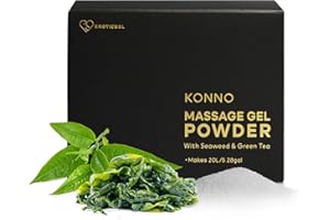 EROTICGEL Japanese Nuru Massage Gel Powder 200g | Formulated with Natural Seaweed & Green Tea | Made in Japan | Paraben, & Glycerine Free | Fragrance-Free | Makes 5.28 gal/ 20L | Vegan | Konno