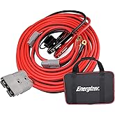 Energizer 1-Gauge 800A Permanent Installation kit Jumper Battery Cables with Quick Connect Plug 30 Ft Booster Jump Start ENB-