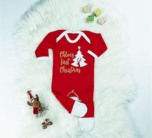 personalised first christmas outfit