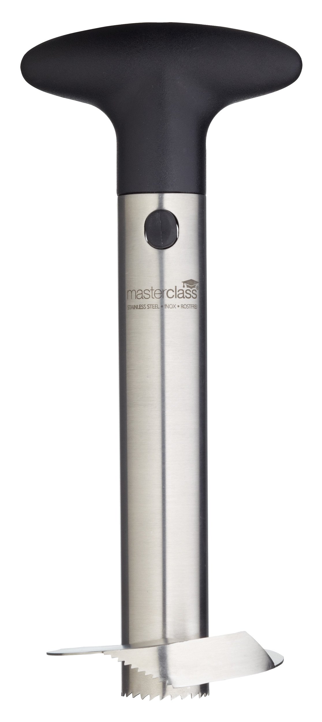 MasterClass Stainless Steel Pineapple Corer / Slicer / Peeler, Silver/Black
