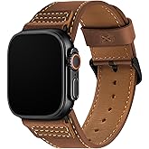 Wristitani Leather Bands Compatible with Apple Watch Strap 49mm 46mm 45mm 44mm 42mm 41mm 40mm for Men, Top Genuine Leather Replacement Straps for iWatch Ultra3/2/1 SE3/2/1 Series 11 10 9 8 7 6 5 4 3
