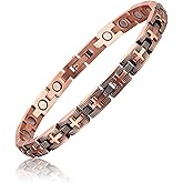 Fashtour Copper Cross Magnetic Bracelet for Women, 99.99% Pure Copper Bracelet, Cross Design, Adjustable