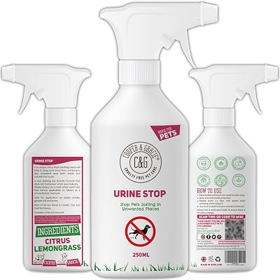 C&G Pets Urine Stop Spray – Triple Action Dog & Cat Deterrent UK Made