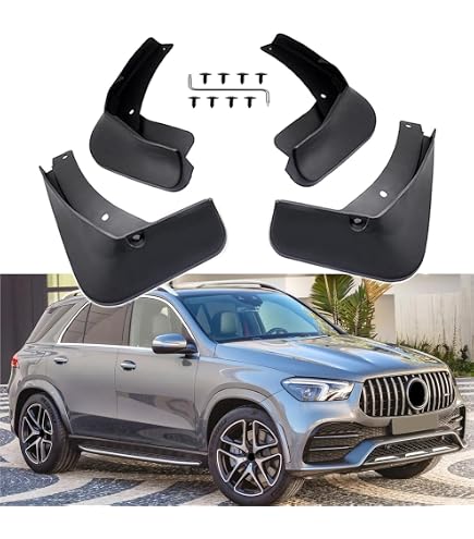 TUCKBOLD Mud Flaps For Mercedes GLE (With Pedal) 2020-2023 - Front & Rear Splash Guards Set