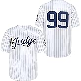 CGUBJI Men's 99 Hammer of Judge Stripes Retro Baseball Jersey Stitched 90s Clothing Shirt for Party Size XL