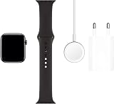 Apple Watch Series 5 GPS 44mm Space Grey Aluminium Black Sport Band S/M M/L view 6