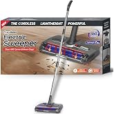 WarmWink Swivel Cordless Sweeper with LED Light,Floor Cordless Sweeper, Cordless Electric Sweeper, Rechargeable Cordless Sweeper, Hard Floor Sweeper Roller Sweeper,Lightweight Sweeper for Home Crumbs