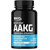 NHHS Supreme Potency L-Arginine Alpha-Ketoglutarate (AAKG) – 3200mg Per Serving – 100 Vegan Capsules – Supports Muscle Strength, Endurance & Circulation – Non-GMO, Gluten-Free, Made in USA