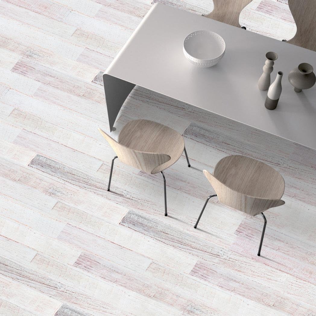3d Wallpaper, Quistal 1pcs Waterproof Removable Floor Stickers Thin PVC Floor Decor Decal for Kitchen Bath Shower Door Mat, 3D Tile Brick (K)