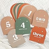 Beautiful Baby Monthly Milestone Cards - The Perfect Cards for Adorable Milestone Pictures of Your Newborn Boy/Girl - 15 Reve