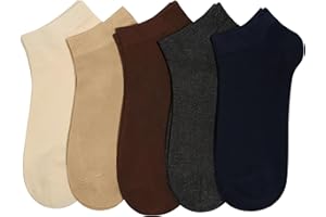 SERISIMPLE Women Viscose Bamboo Ankle Socks Low Cut Thin Sock Lightweight Pastal Color Soft Sock 5 Pairs