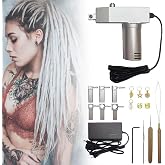 JUIIBUTT Dreadlocks Machine,Handheld Automatic Dreadlock Machine,DIY Dreadlocks,Dreadlock Machine Kit Portable for Synthetic Hair,Dreadlock Maker for Locs(6/8/10/12/14/16 mm)