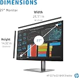 HP Z27q G3 27" QHD IPS LED Monitor Quad HD 2560x1440 Silver view 6