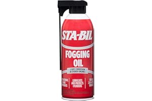 STA-BIL (22001) Fogging Oil - Stops Corrosion In Stored Engines - Lubricates And Protects Cylinders - Coats Internal Engine Components - For All 2 and 4 Cycle Engines, 12 oz.