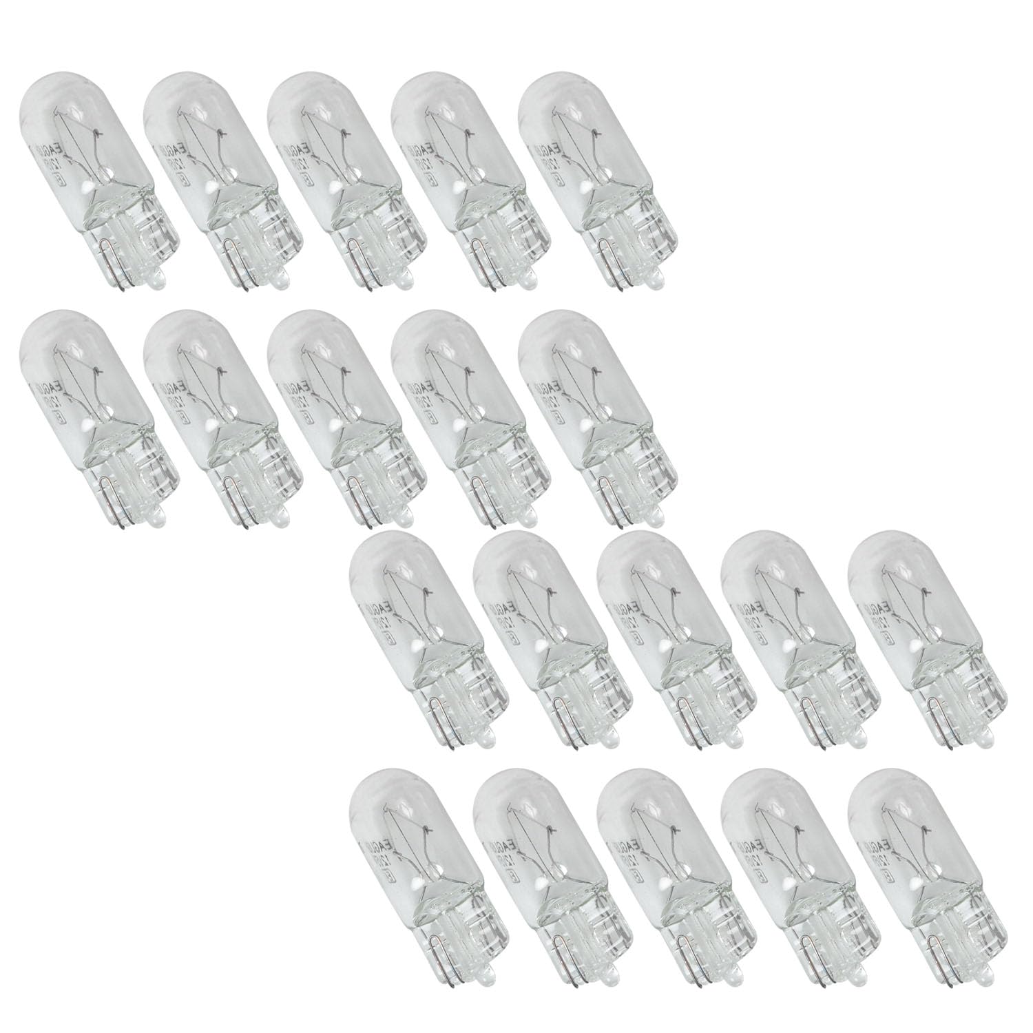 Photo 1 of DGBRSM 20PCS T3 1/4 Wedge Base 12 Volt 5 Watt Bulb Clear Krypton Light Bulb 9x20 mm for Landscape, RV and Cabinet Lighting