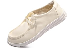 Vayfio Womens Slip On Loafer Outdoor Sneakers Causal Low Top Canvas Flat Comfortable Fashion Walking Shoes