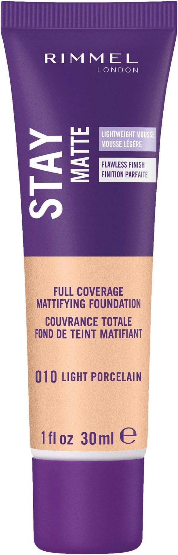 Rimmel London Stay Matte Foundation 010 Light Porcelain 30 ml