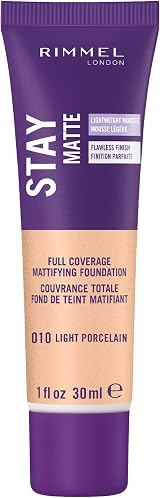 Rimmel London Stay Matte Foundation 010 Light Porcelain 30 ml