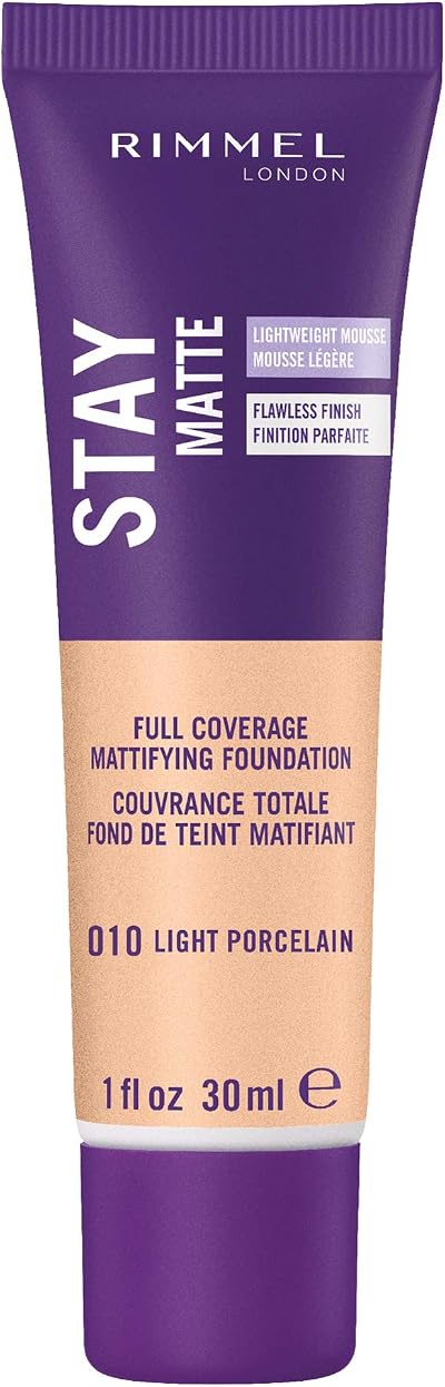Rimmel London Stay Matte Foundation 010 Light Porcelain 30 ml