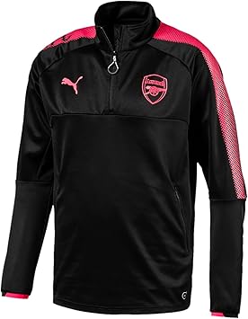 arsenal black training top