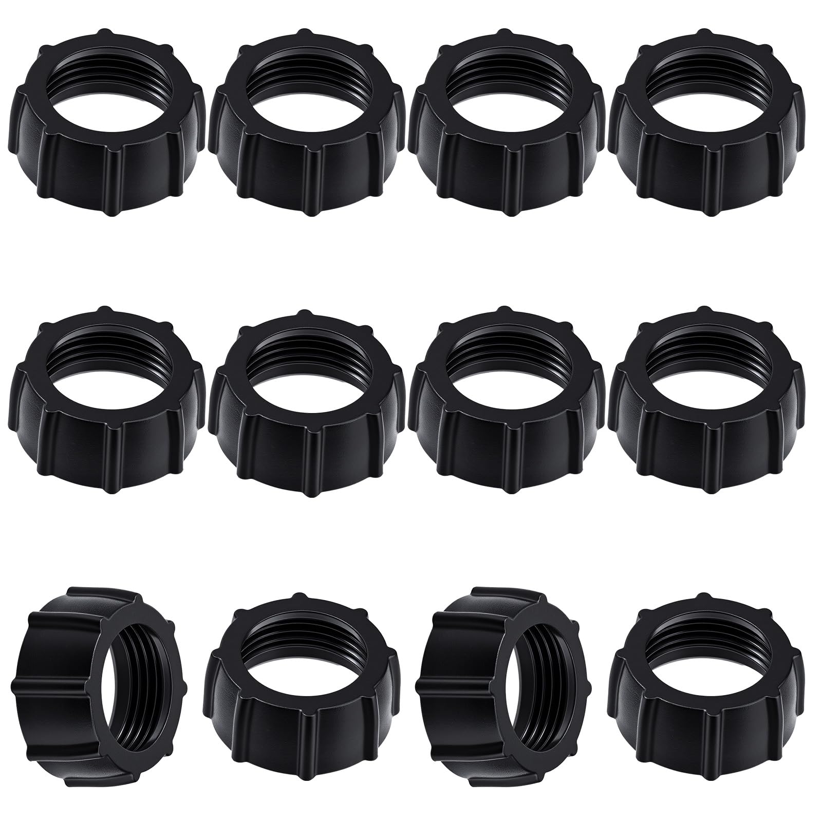 Photo 1 of 17mm Car Phone Mount Replacement Parts, 12PCS Tightening Nut for Replacement Car Mount Screw On, Mobile Ball Adapter Nut Fixed Head Bracket Holder Ring for DVR Wireless Charger