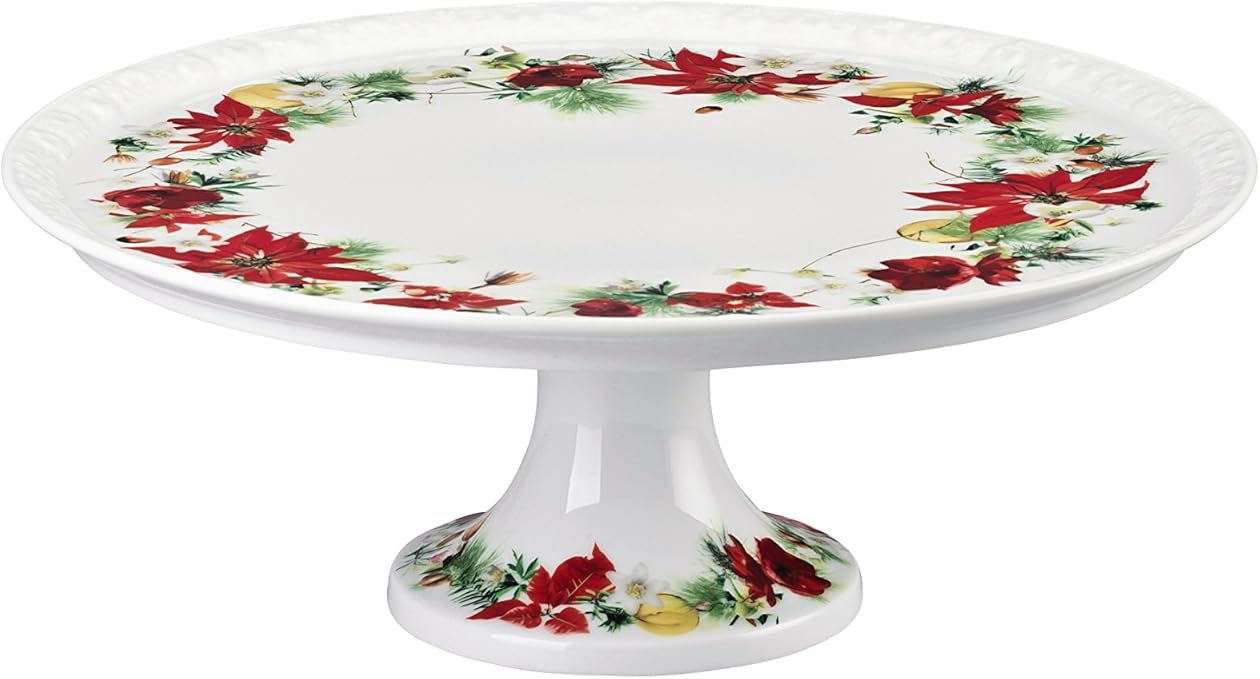 Stella Di Natale Winter Rose.Rosenthal Maria Winter Rose Alzata Grande Porcellana Rosso 41 X 41 X 12 Cm Amazon It Casa E Cucina
