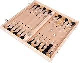 Jsdoin 12" Wooden Folding Chess Set - Portable Travel Kit for Kids Adults view 2
