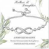 Sereney Valentines Day Gifts for Daughter Mother, Daughter Mom Bracelets as Valentines Day Gifts, Mom Bracelet as Birthday Gifts from Son, Mothers and Son Jewelry for Mama Mommy