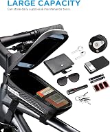 Whale Fall Reflective Frame Bag Waterproof EVA Bike Bag 6.9 inch Touchscreen view 5