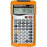Calculated Industries 4065 Construction Master Pro Advanced Construction Math Feet-inch-Fraction Calculator for Contractors, Estimators, Builders, Framers, Remodelers, Renovators and Carpenters