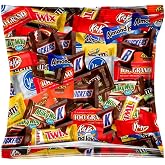 Bulk Chocolate Candy Mix &ndash; Individually Wrapped Fun Size Chocolate Bars &amp; Treats Assortment &ndash; Caramel, Peanut Butter, Wafer &amp; Milk Chocolate Favorites &ndash; Great for Sharing &amp; Gifting (4 LB)