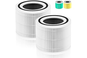 PULLUTY 240 True HEPA Replacement Filter 14 for Puro 240 Air Purifier,3-in-1 High-Efficiency HP-14 with Activated Carbon Filter,2 Pack,White