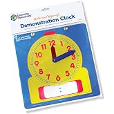 Learning Resources Write &amp; Wipe Demonstration Clock | 1 Piece, Clocks for Teaching, First Grade Learning Games, Teaching Time Essentials, Homeschool Supplies, Classroom Supplies