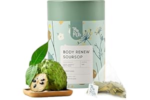 Tea Facto Body Renew* Soursop Tea Bags - Natural Refreshing Soursop Tea with Guanabana Whole Leaves - 25 Bulk Pack BodyRenew/Soursop25