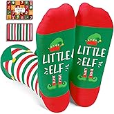 Zmart Christmas Socks for Kids - Elf Gnome Gifts Xmas Stocking for 2-12 Years Boys Girls