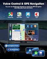 LAMTTO 9 Inch Wireless Car Stereo with Apple CarPlay Android Auto GPS Navigation view 2