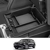 CDEFG Center Console Organizer Tray for 2022 2023 2024 Acura MDX | Armrest Tray Storage Box Secondary Insert Coin Container 2022-2024 Acura MDX Interior Accessories (Black Trim)