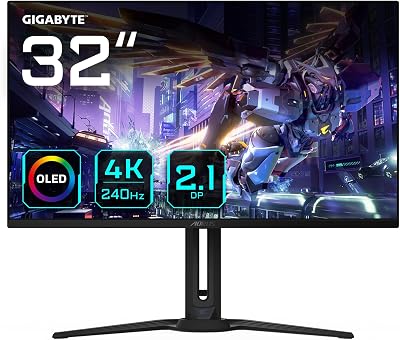 Gigabyte AORUS FO32U2P 31.5” OLED Monitor 3840x2160 240Hz DP2.1 KVM FreeSync