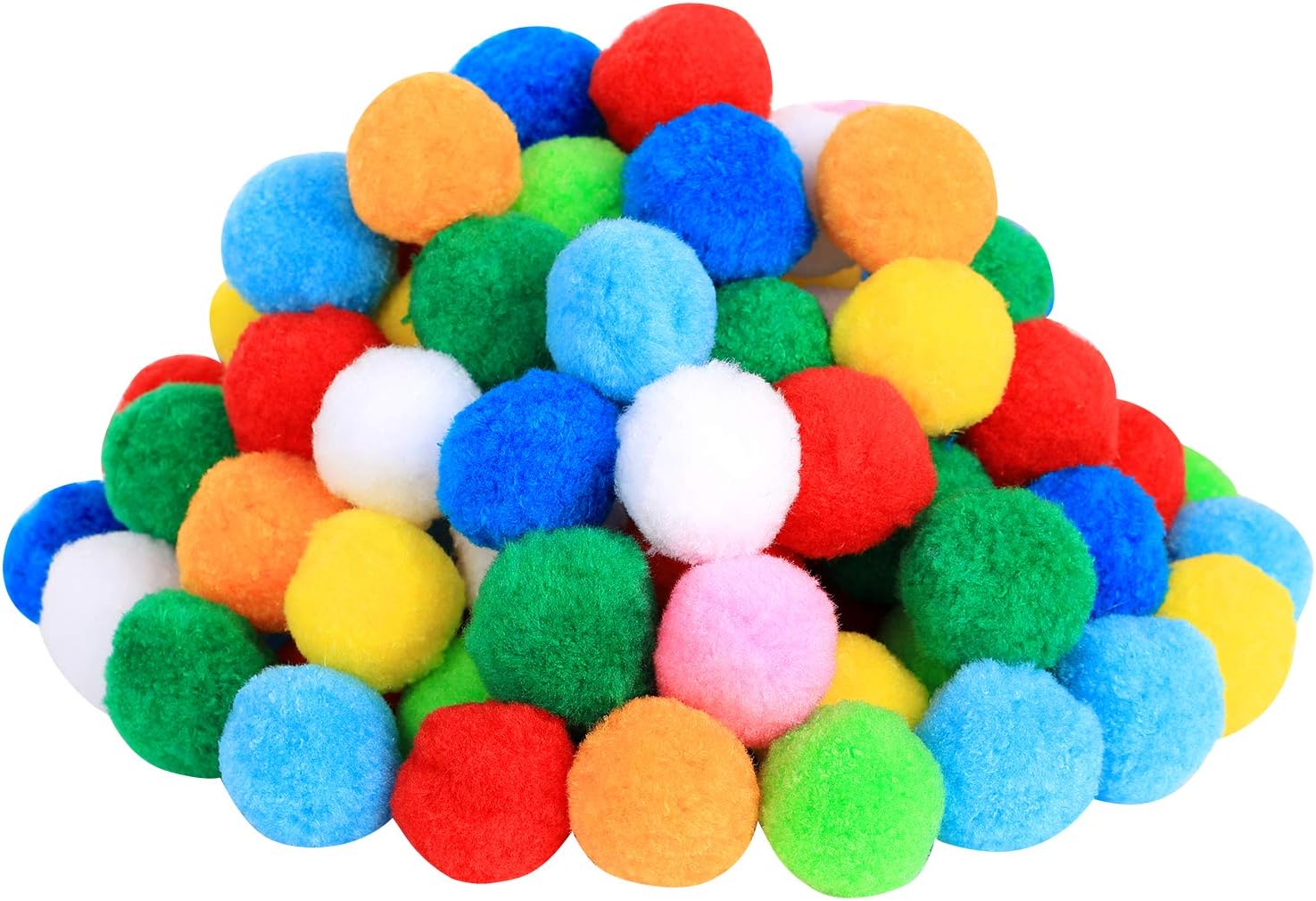 Very Large Assorted Pom Poms for DIY Creative Crafts Decorations, Assorted Colors (100Pack 2 Inch): Arts, Crafts & Sewing