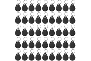 DCVBNY 100PCS 13.56MHz UID Keyfobs IC Keyfobs RFID Key fob Token NFC Tags Rewritable &Writable Access Control Key Card for Entry Access Control System
