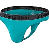 ZONBAILON Men's Thong Underwear G-Strings Silk Bikini Underwear Pouch Athletic Panties Pack M L XL 2XL