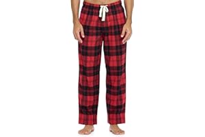 Ashford & Brooks Mens Super Soft Flannel Plaid Pajama Sleep Pants