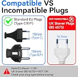 VGUARD European to UK Plug Adapter 3 Pack BS8546 13A Fuse EU to UK view 2