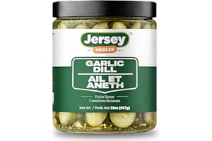 Jersey Pickles - Garlic Dill Spears Fresh - Fresh, Keto-Friendly, and Perfect for Snacks, Sandwiches, or Salads – The perfect
