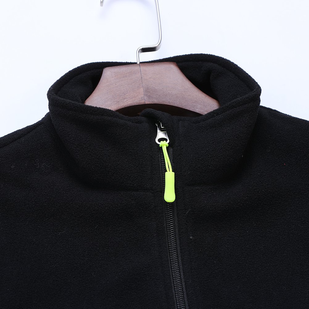 hequ soft sweater front zip fleece vest