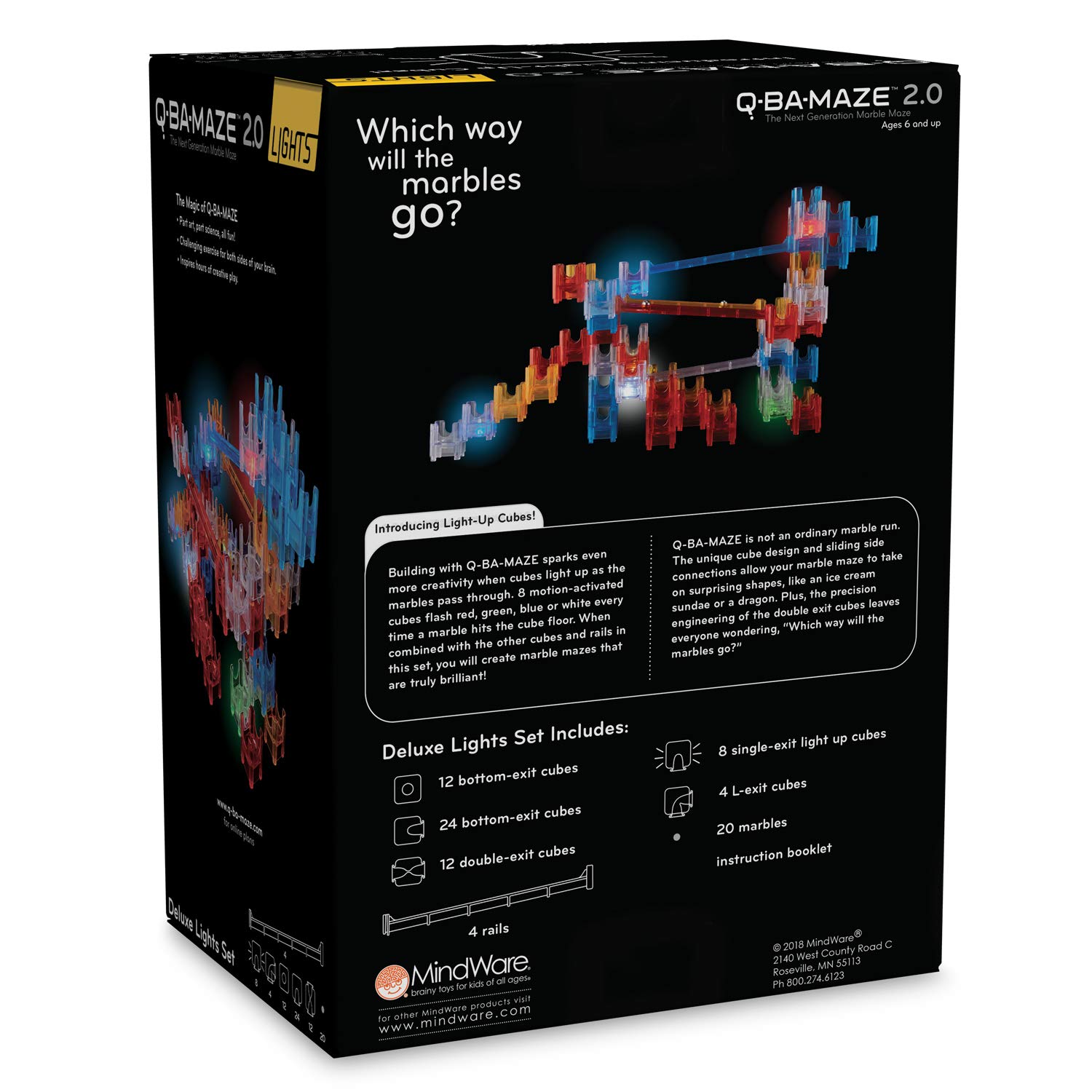 Q-BA-Maze 2.0 Lights: (Deluxe Set)