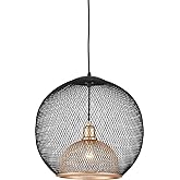 Kuzco Lighting 494418-BK/GD Gibraltar Pendant, Black/Gold