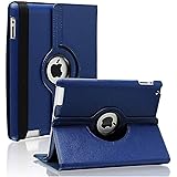 iPad 2/3/4 Case - 360 Degree Rotating Stand Smart Case Protective Cover with Auto Wake Up/Sleep Feature for Apple iPad 4, iPa