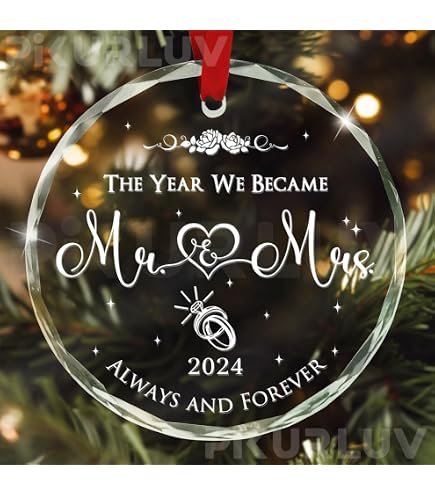 thumbnail image 2 of New Home Ornament 2024, Mr And Mrs Gifts, Our First Christmas Ornament 2024, First Christmas Married Ornament 2024, Perfect Housewarming Gifts, New House, New Home Owners Gifts (Crystal Ornament 2 of 11