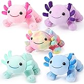 Libima 5 Pcs 12 Inch Axolotl Plush Toys Stuffed Animal Plushies Pillow Doll Cute Soft Axolotl Toy Stuffed for Birthdays Gift Home Decoration(Bright Color)